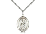 St. Jane of Valois Medal, Sterling Silver, Medium, Dime Size 