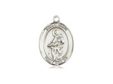 St. Jane of Valois Medal, Sterling Silver, Medium, Dime Size 