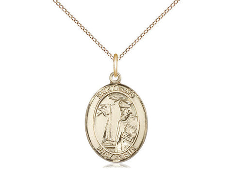 St. Elmo Medal, Gold Filled, Medium, Dime Size 