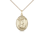 St. Elizabeth of Hungary Medal, Gold Filled, Medium, Dime Size 