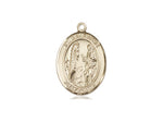 St. Genevieve Medal, Gold Filled, Medium, Dime Size 