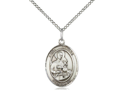 St. Gerard Majella Medal, Sterling Silver, Medium, Dime Size 