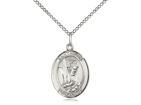 St. Helen Medal, Sterling Silver, Medium, Dime Size 