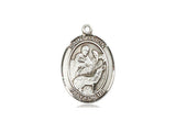 St. Jason Medal, Sterling Silver, Medium, Dime Size 
