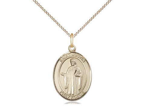 St. Justin Medal, Gold Filled, Medium, Dime Size 