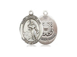 St. Joan of Arc Coast Guard Medal, Sterling Silver, Medium, Dime Size 