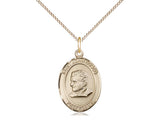 St. John Bosco Medal, Gold Filled, Medium, Dime Size 