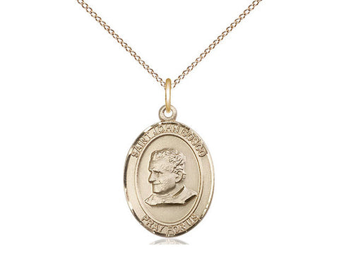 St. John Bosco Medal, Gold Filled, Medium, Dime Size 