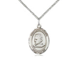 St. John Bosco Medal, Sterling Silver, Medium, Dime Size 