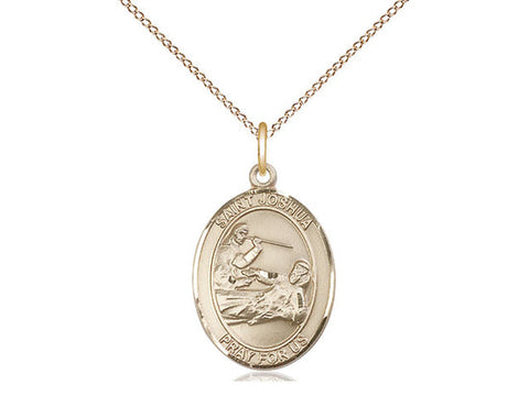 St. Joshua Medal, Gold Filled, Medium, Dime Size 