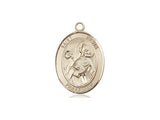 St. Kevin Medal, Gold Filled, Medium, Dime Size 