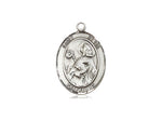 St. Kevin Medal, Sterling Silver, Medium, Dime Size 