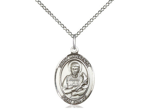 St. Lawrence Medal, Sterling Silver, Medium, Dime Size 