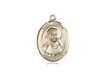St. Louise De Marillac Medal, Gold Filled, Medium, Dime Size 