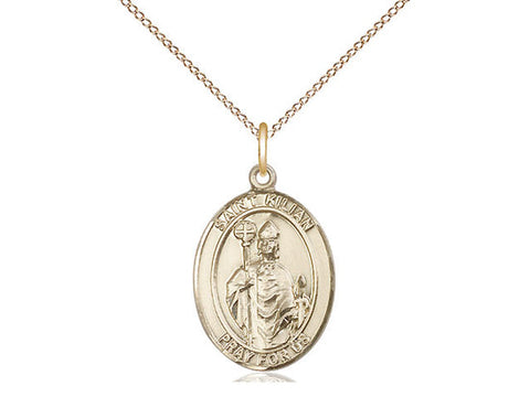 St. Kilian Medal, Gold Filled, Medium, Dime Size 
