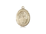 St. Maria Faustina Medal, Gold Filled, Medium, Dime Size 