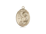 St. Mark the Evangelist Medal, Gold Filled, Medium, Dime Size 