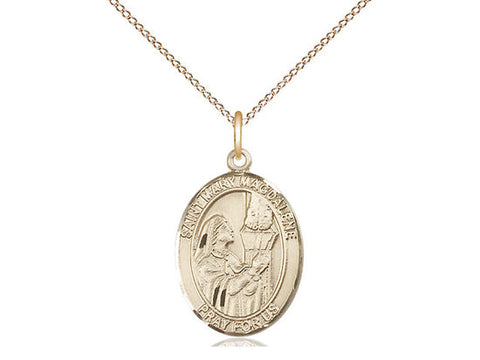 St. Mary Magdalene Medal, Gold Filled, Medium, Dime Size 