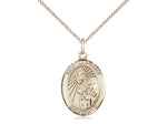 St. Margaret Mary Alacoque Medal, Gold Filled, Medium, Dime Size 