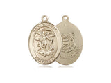 St. Michael Coast Guard Medal, Gold Filled, Medium, Dime Size 