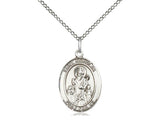 St. Nicholas Medal, Sterling Silver, Medium, Dime Size 