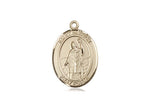 St. Patrick Medal, Gold Filled, Medium, Dime Size 