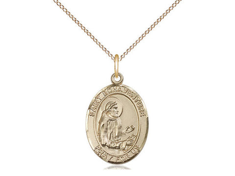 St. Bonaventure Medal, Gold Filled, Medium, Dime Size 