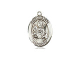 St. Raymond Nonnatus Medal, Sterling Silver, Medium, Dime Size 