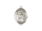 St. Sebastian Medal, Sterling Silver, Medium, Dime Size 