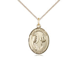 Our Lady Star of the Sea Medal, Gold Filled, Medium, Dime Size 
