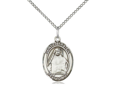 St. Edith Stein Medal, Sterling Silver, Medium, Dime Size 