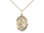 St. Theresa Medal, Gold Filled, Medium, Dime Size 