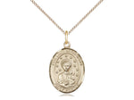 Our Lady of La Vang Medal, Gold Filled, Medium, Dime Size 