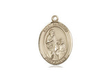 St. Zachary Medal, Gold Filled, Medium, Dime Size 