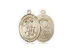 Guardian Angel National Guard Medal, Gold Filled, Medium, Dime Size 