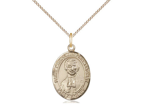 St. Marcellin Champagnat Medal, Gold Filled, Medium, Dime Size 