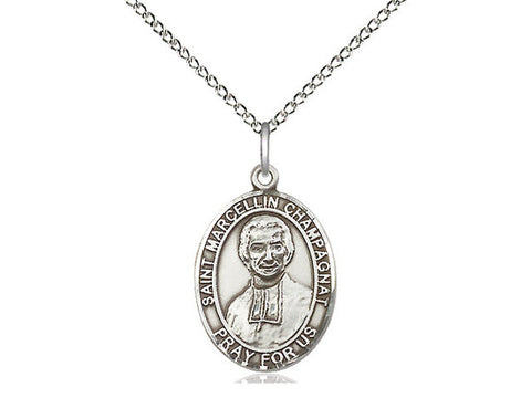 St. Marcellin Champagnat Medal, Sterling Silver, Medium, Dime Size 
