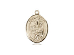St. Jerome Medal, Gold Filled, Medium, Dime Size 