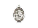 St. Madonna Del Ghisallo Medal, Sterling Silver, Medium, Dime Size 