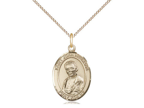 St. John Neumann Medal, Gold Filled, Medium, Dime Size 