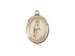 Our Lady of Fatima Medal, Gold Filled, Medium, Dime Size 