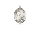 St. Therese of Lisieux Medal, Sterling Silver, Medium, Dime Size 