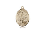 St. Germaine Cousin Medal, Gold Filled, Medium, Dime Size 