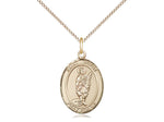 St. Victor of Marseilles Medal, Gold Filled, Medium, Dime Size 
