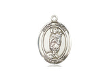 St. Victor of Marseilles Medal, Sterling Silver, Medium, Dime Size 