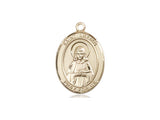 St. Lillian Medal, Gold Filled, Medium, Dime Size 