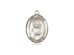St. Lillian Medal, Sterling Silver, Medium, Dime Size 