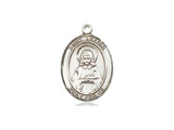 St. Lillian Medal, Sterling Silver, Medium, Dime Size 