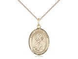 St. Dominic Savio Medal, Gold Filled, Medium, Dime Size 