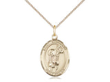 St. Stephanie Medal, Gold Filled, Medium, Dime Size 